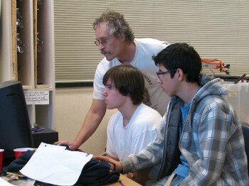 Karl With Students on SolidWorks